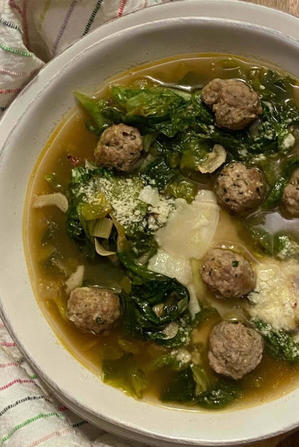 Italian Wedding Soup Plated