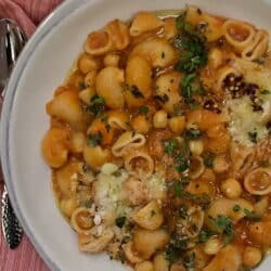 Pasta with Chickpeas Plated
