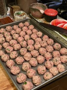 Italian Wedding Soup In Process Meatballs