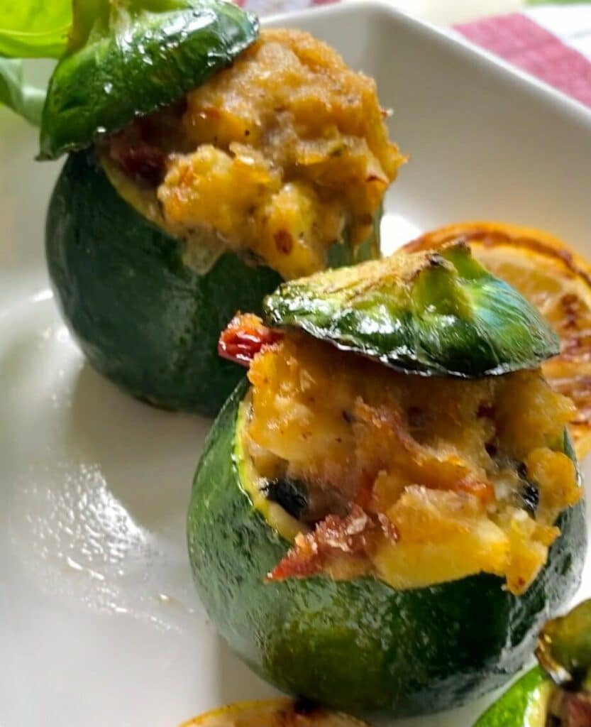 Stuffed Zucchini Roasted