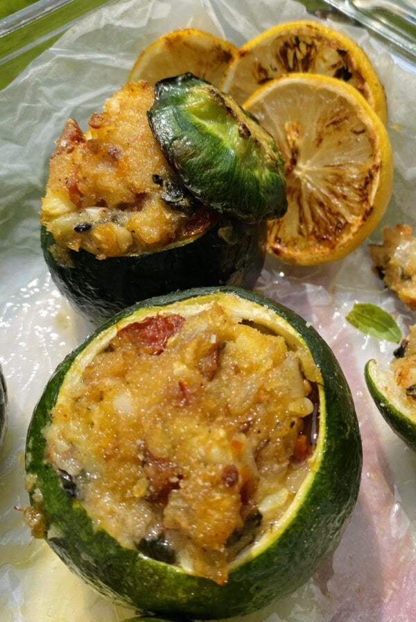 Stuffed Zucchini Roasted