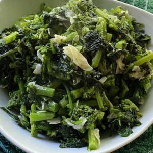 Saut&eacute;ed Rapini Finished In Bowl.