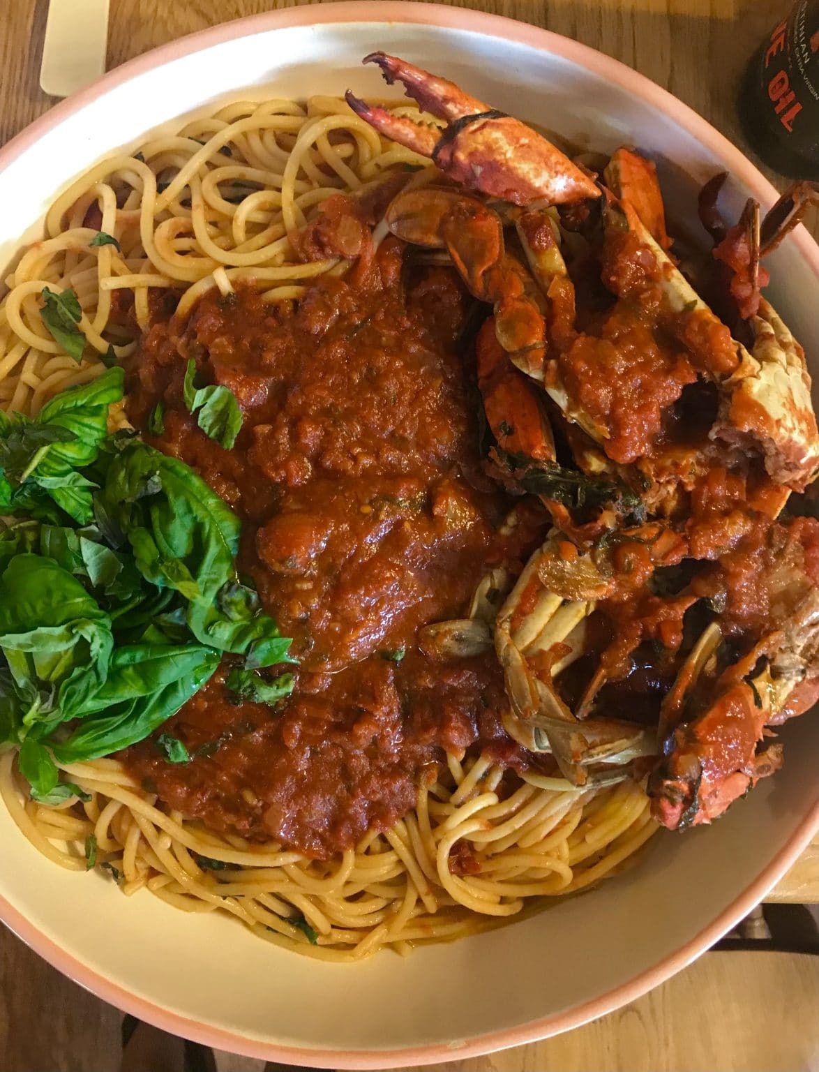 Spaghetti and Crabs , an ItalianAmerican recipe