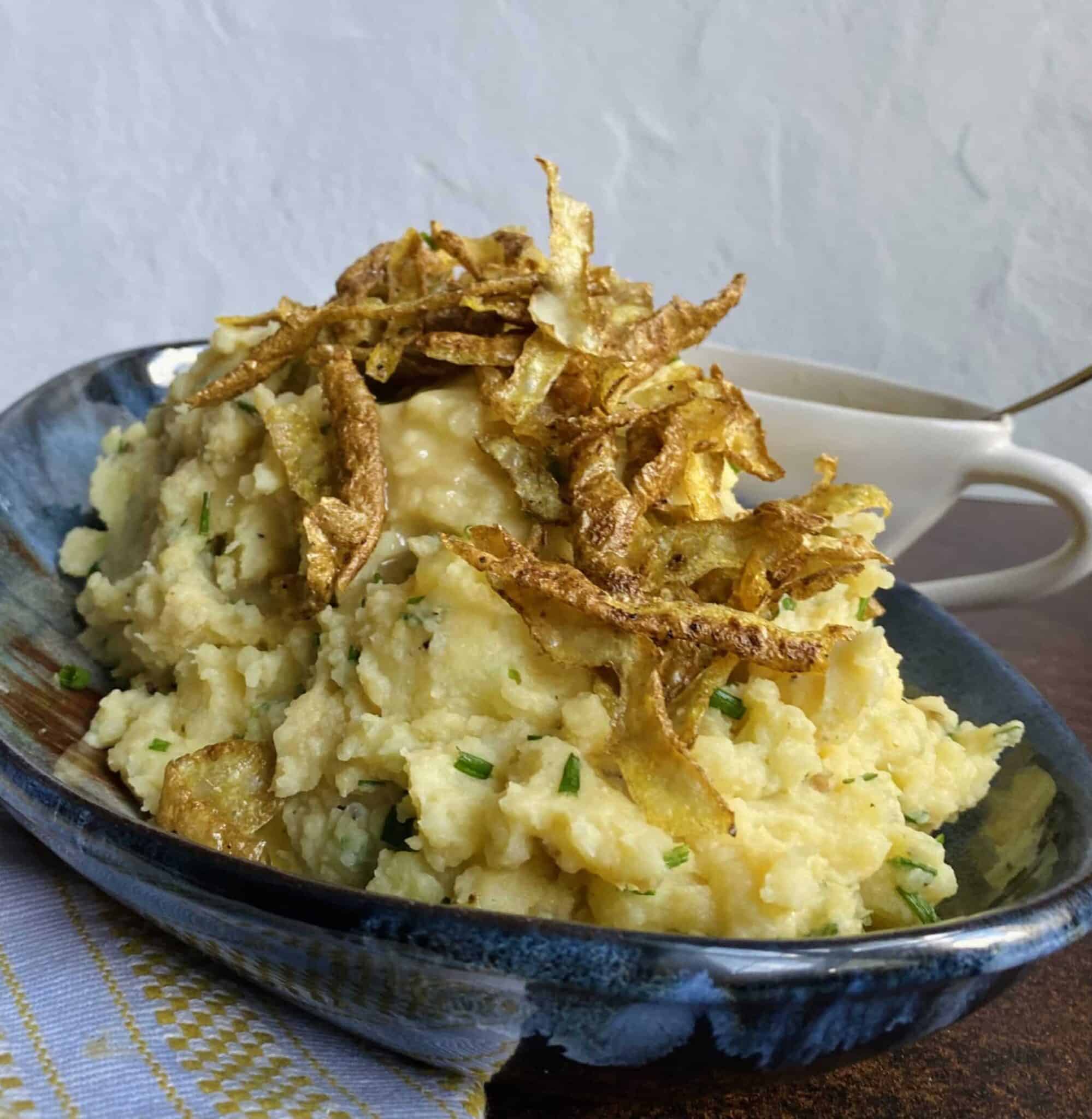 Crispy Garlic Smashed Potatoes - Savory Nothings