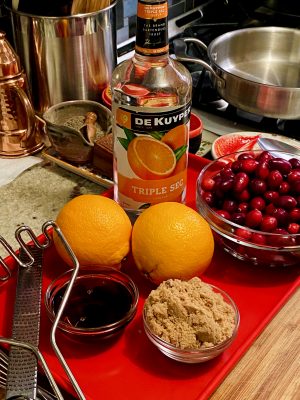 Cranberry Sauce with Orange Ingredients