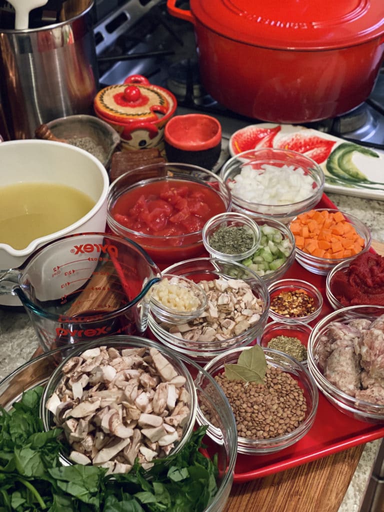 Italian Sausage Soup with Sausage Ingredients