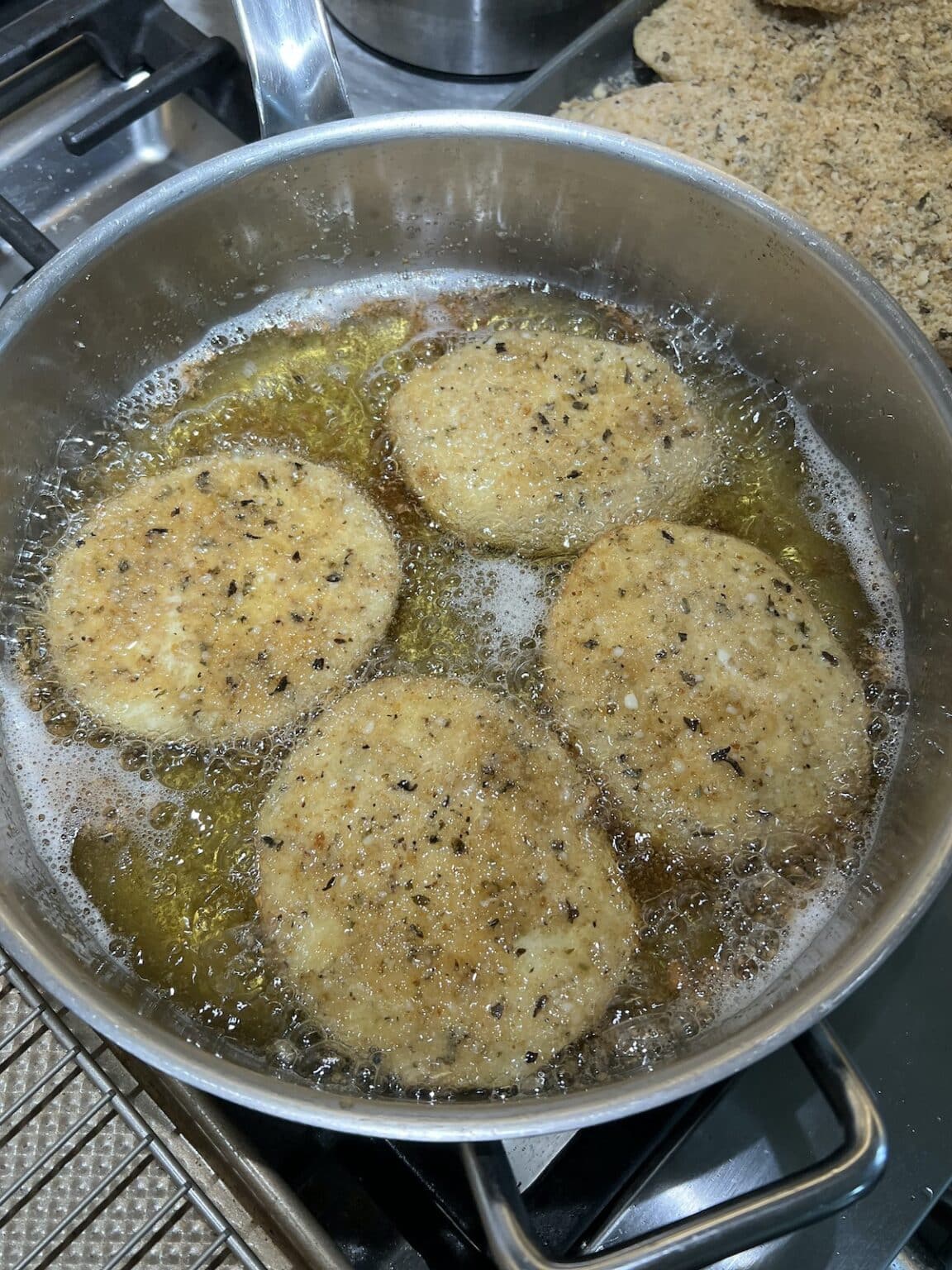 Eggplant Milanese Italian Fried Eggplant Cutlets Mangia with Michele