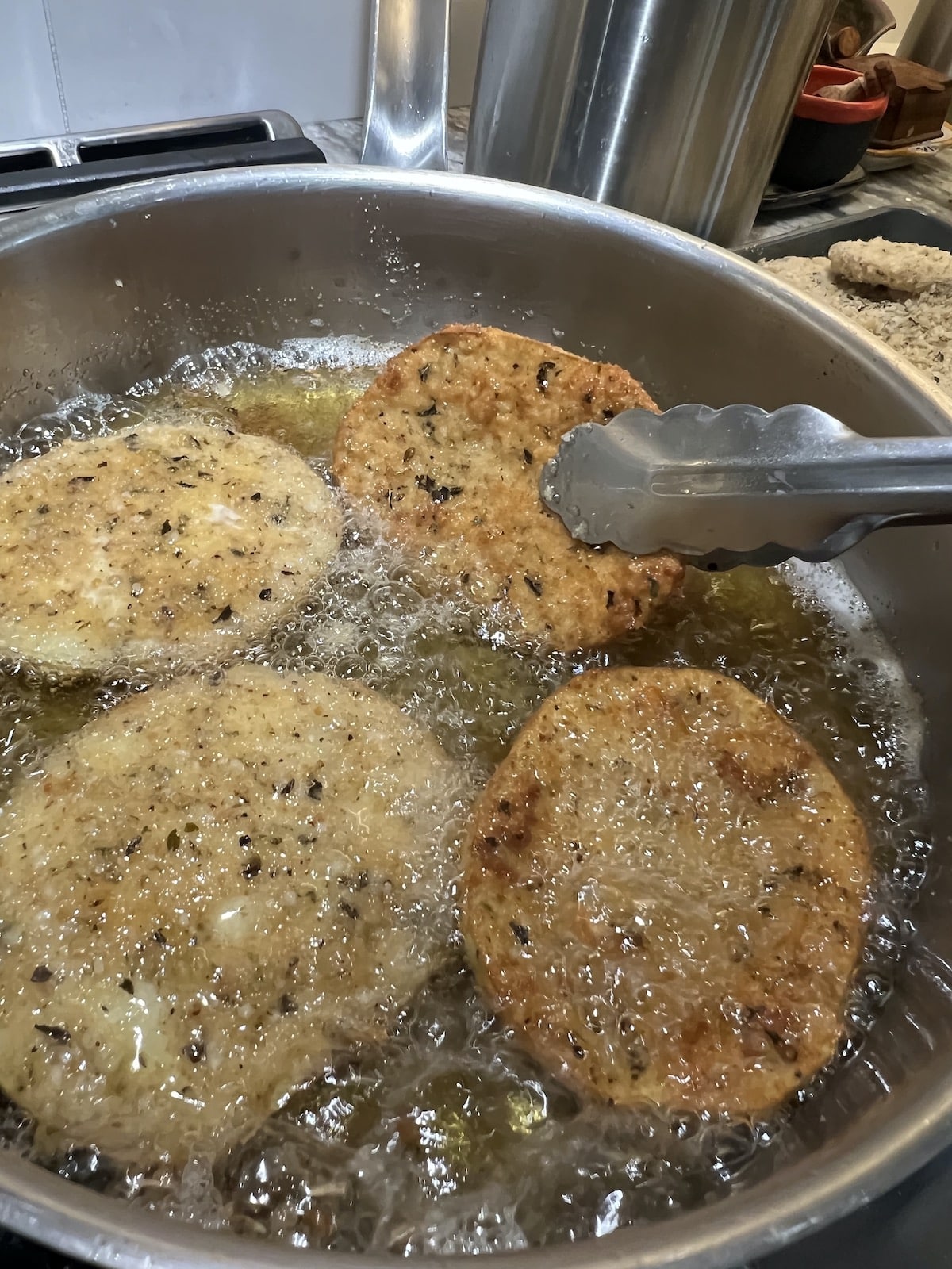 Eggplant Milanese Italian Fried Eggplant Cutlets Mangia with Michele