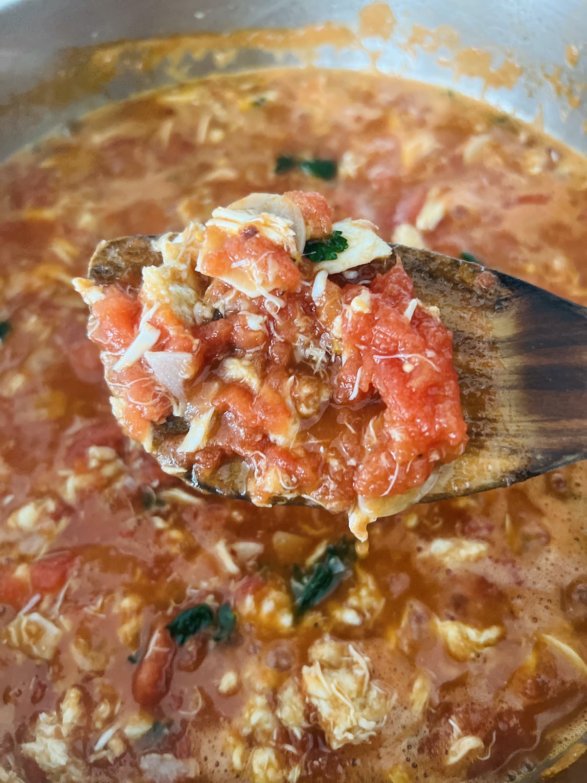 Easy Crab Pasta Sauce with Spaghetti - Mangia with Michele