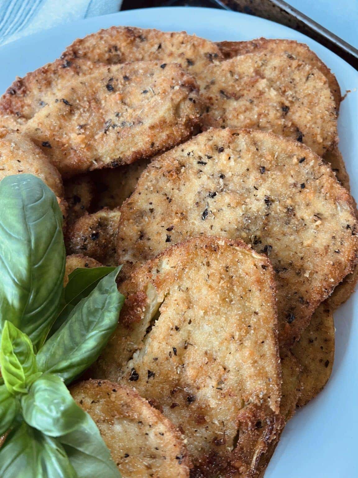 Eggplant Milanese Italian Fried Eggplant Cutlets Mangia with Michele