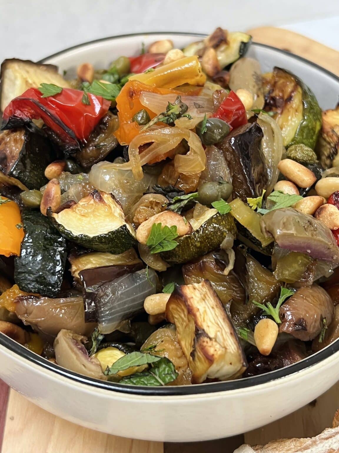 Vegetable Caponata without Tomatoes (Roasted) Mangia with Michele