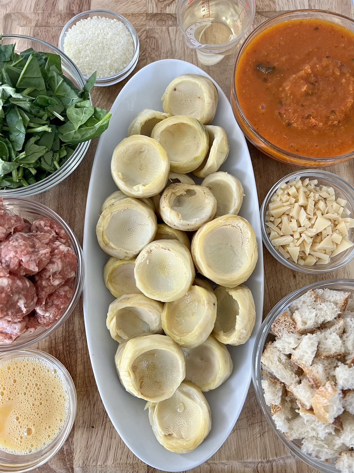 stuffed-artichoke-bottoms-with-sausage-and-cheese-mangia-with-michele