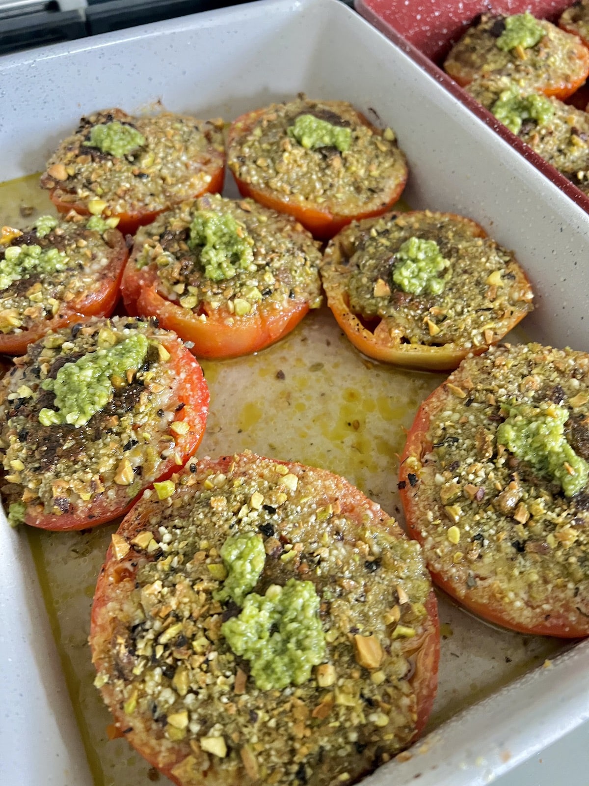 Tomatoes Provencal with Parmesan and Breadcrumbs