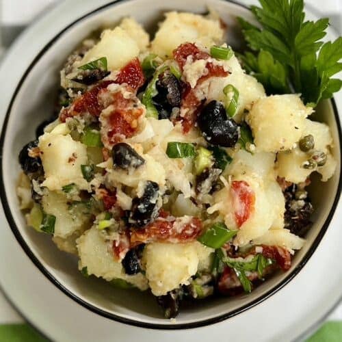 Mint & Coriander Chilli Potato Salad Recipe - No Mayo Salad